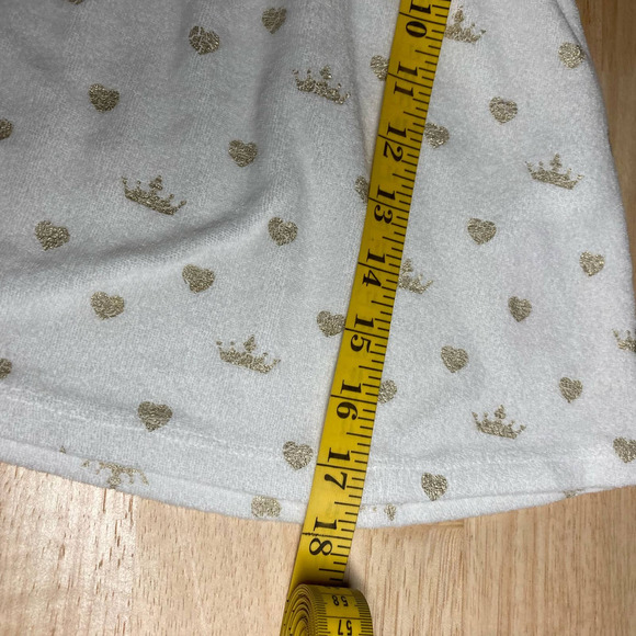 Disney Size 2T White and Gold Terry Cloth Beach Cover Up. Pre-Owned - Picture 7 of 7